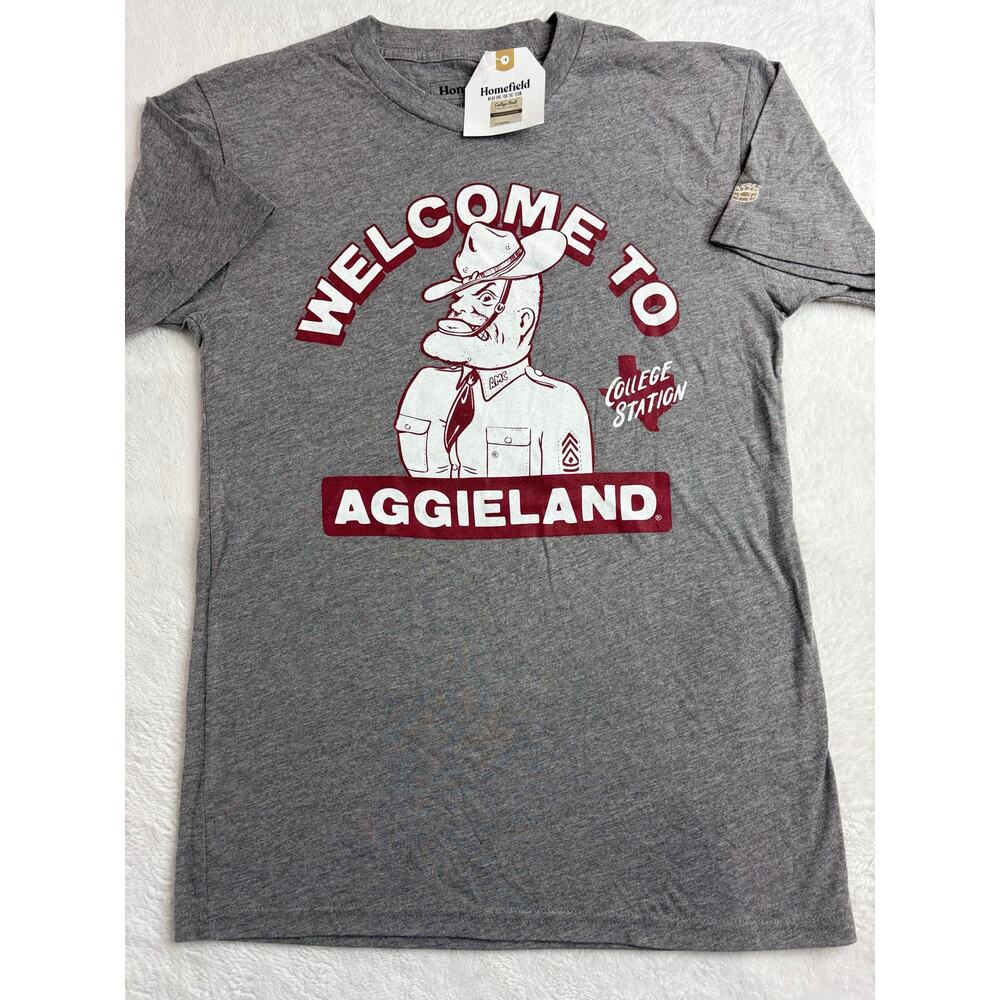 Homefield Texas A&M “Welcome To Aggieland” SS T-Shirt New With Tags